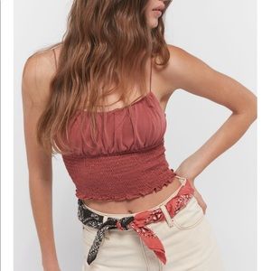 Urban outfitters smocked cami